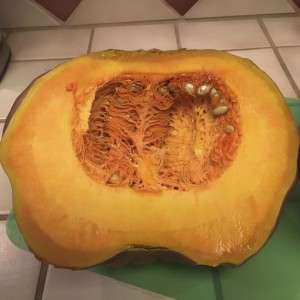 Partially cooked squash