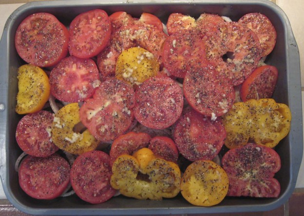 Roasting tomatoes